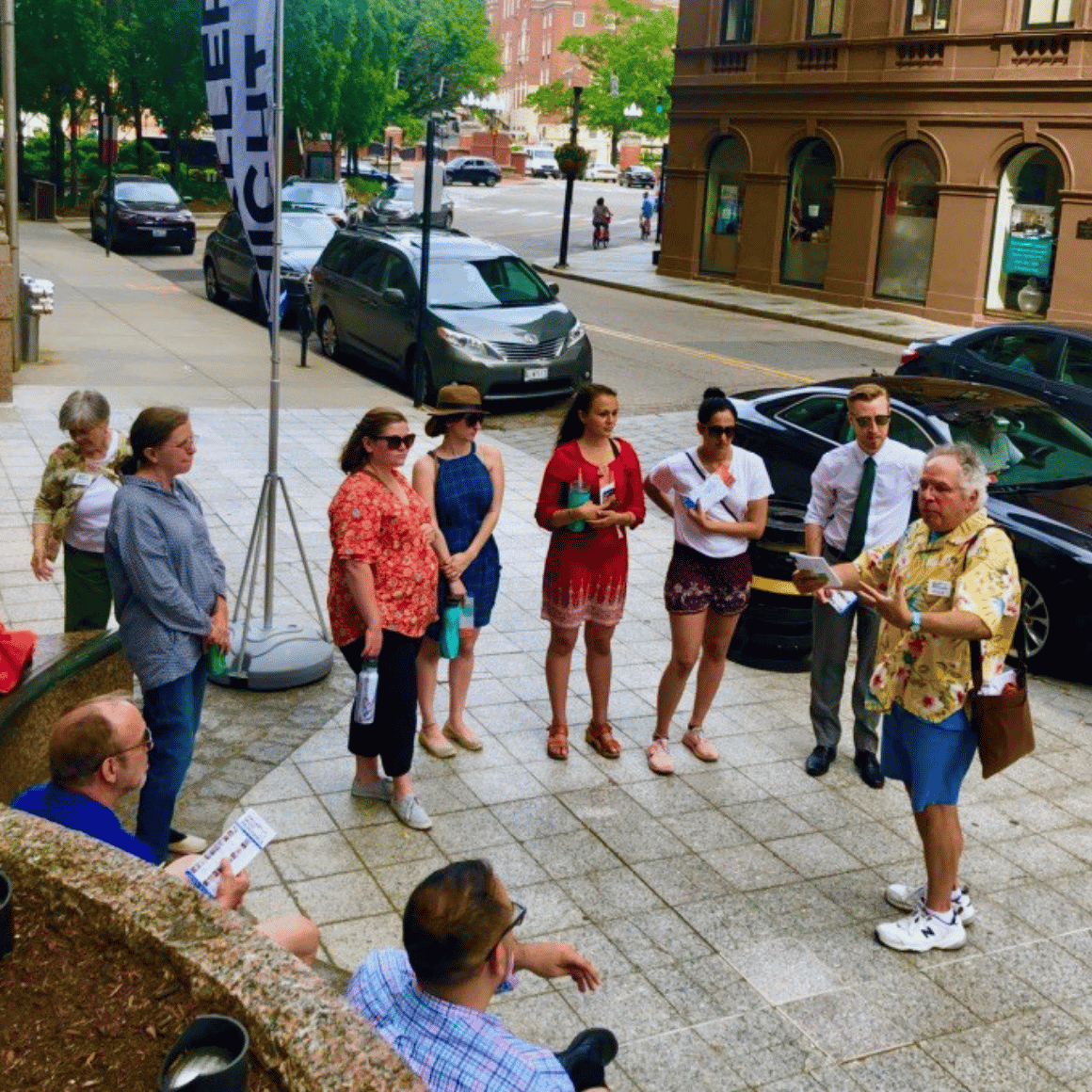 city walking tour of galleries providence